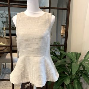Banana Republic sleeveless peplum top